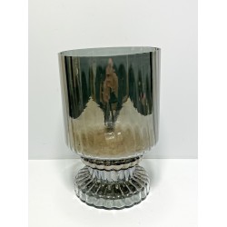 CANDLE HOLDER GLASS 15x15x23,5