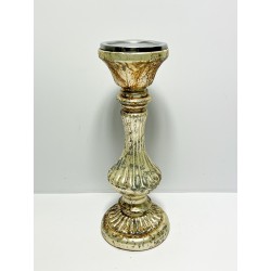 CANDLE HOLDER GLASS 11,5x11,5x30