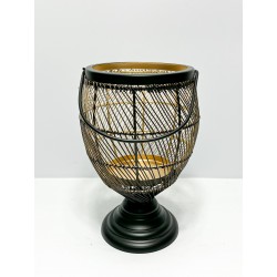 CANDLE HOLDER METAL 16x16x26