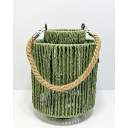 Wicker candle holder 19x19x19